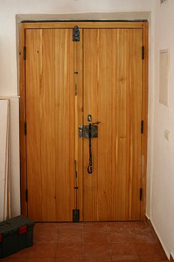 Die Haust�r von Innen.